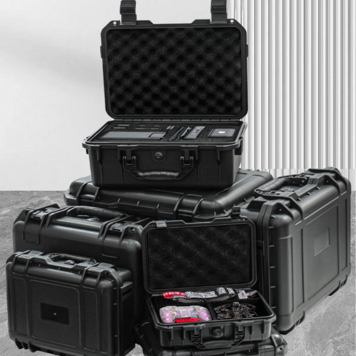 Heavy Equipment Management - Waterproof Heavy-Duty Protective Tool Box Set