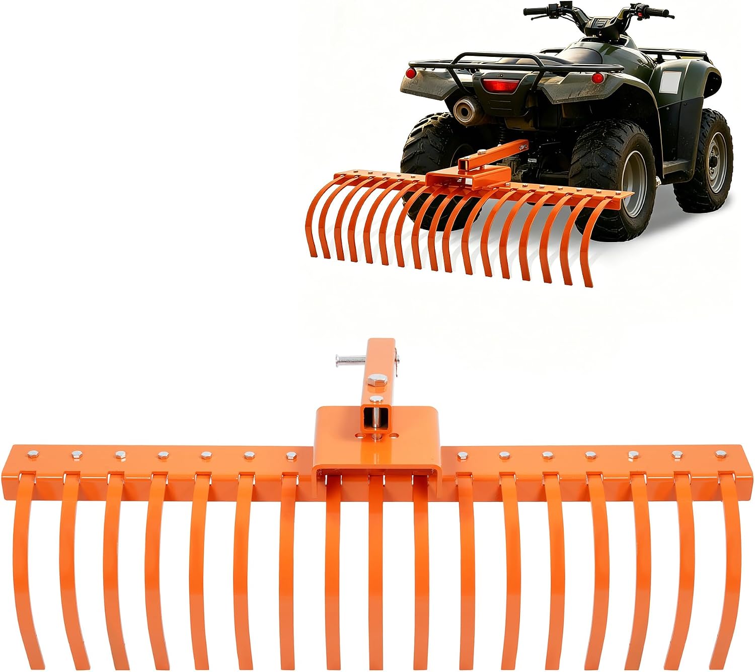 Heavy Equipment Landscaping - Landscape Rake Tow Behind Garden Tool,