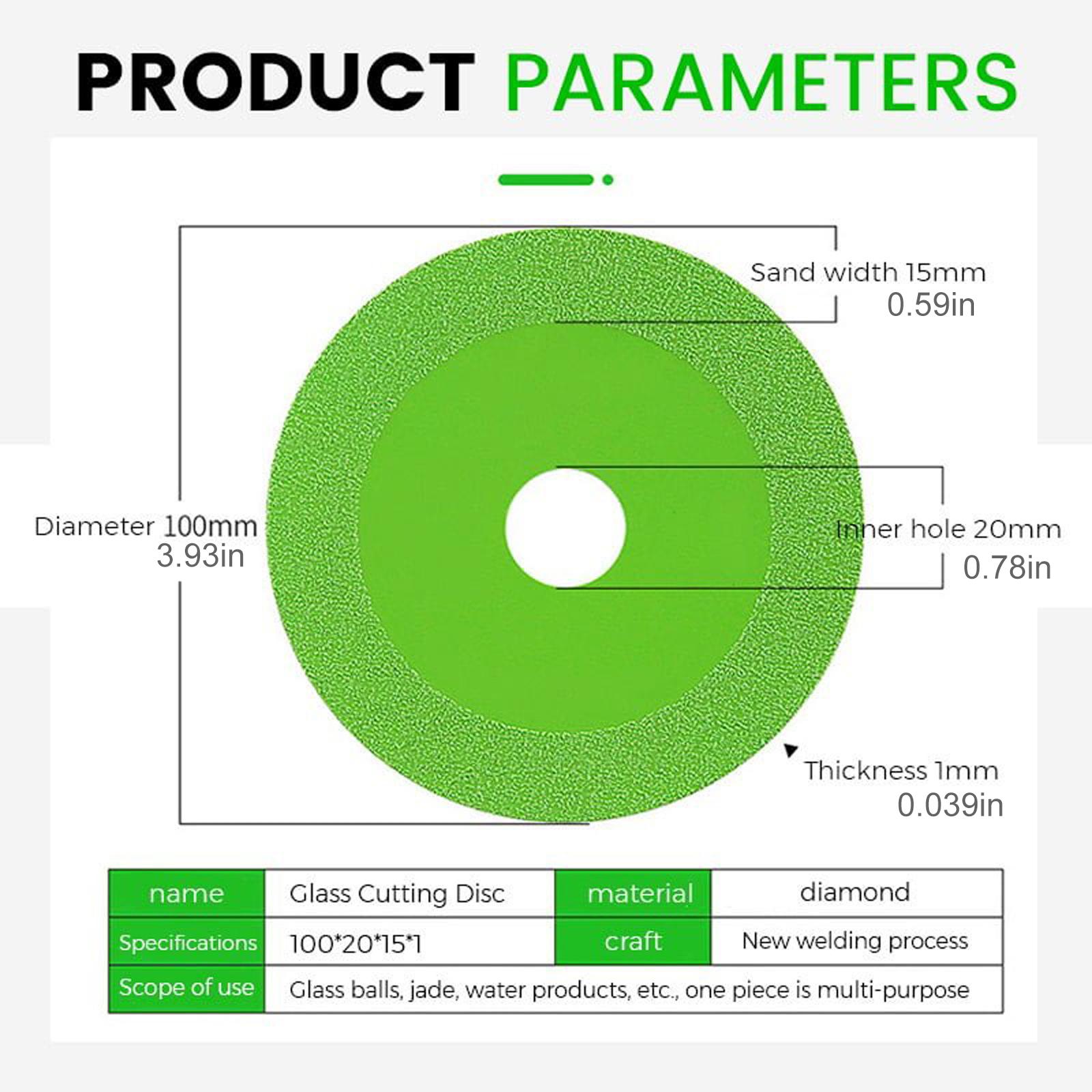 100mm Diamond Glass Cutting Di - Brick Cutting Saw ulasan dan harga