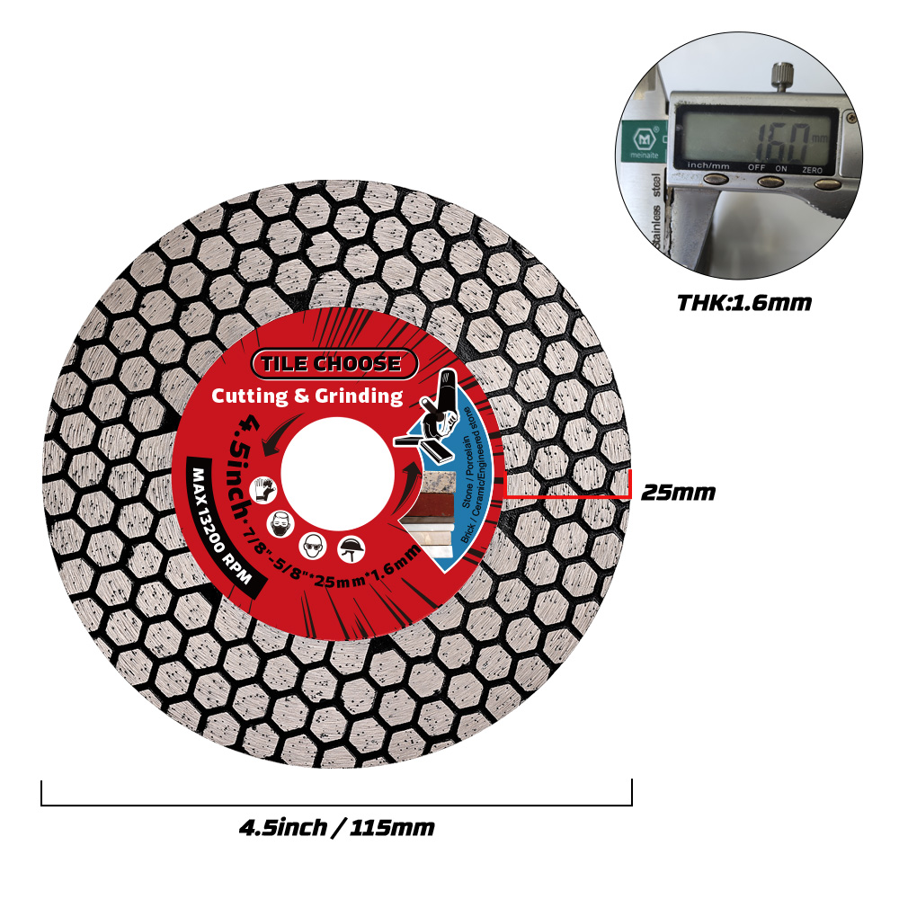 D115mm/125mm Diamond Blade Dia - Brick Cutting Saw ulasan dan harga