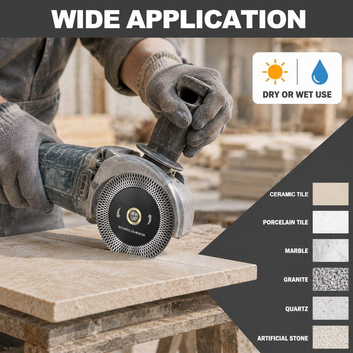 115mm-125mm Diamond Cutting Di - Brick Cutting Saw ulasan dan harga