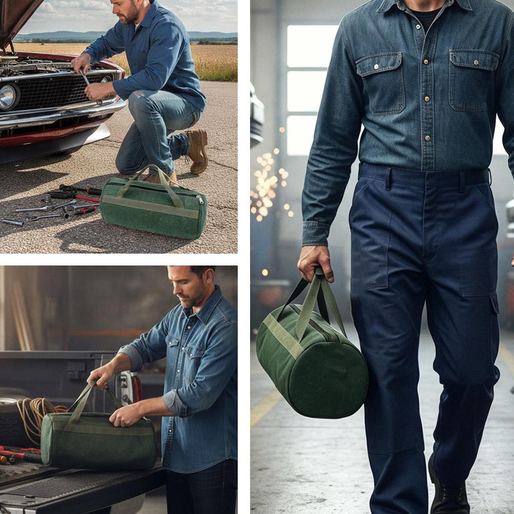 Heavy Duty Green Canvas Cylind - Heavy Equipment Operator ulasan dan harga