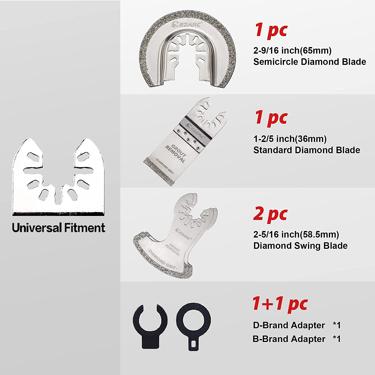 EZARC 4PCS Diamond Oscillating - Brick Cutting Saw ulasan dan harga