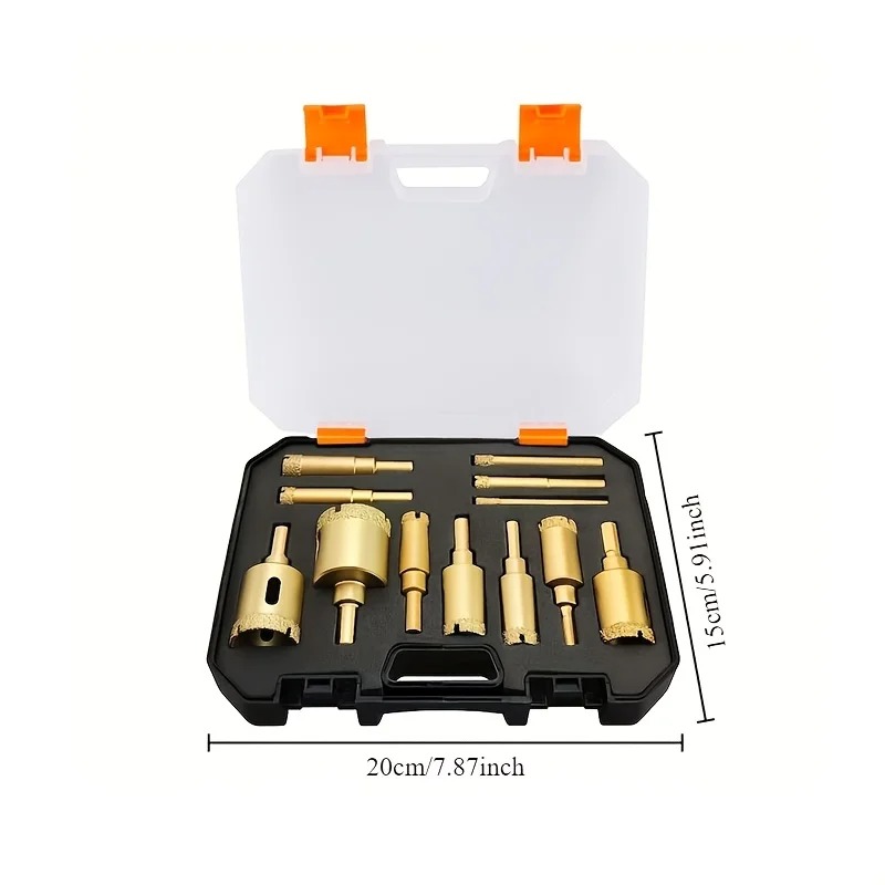 12Pcs Diamond Drill & Hole Saw - Brick Cutting Saw ulasan dan harga