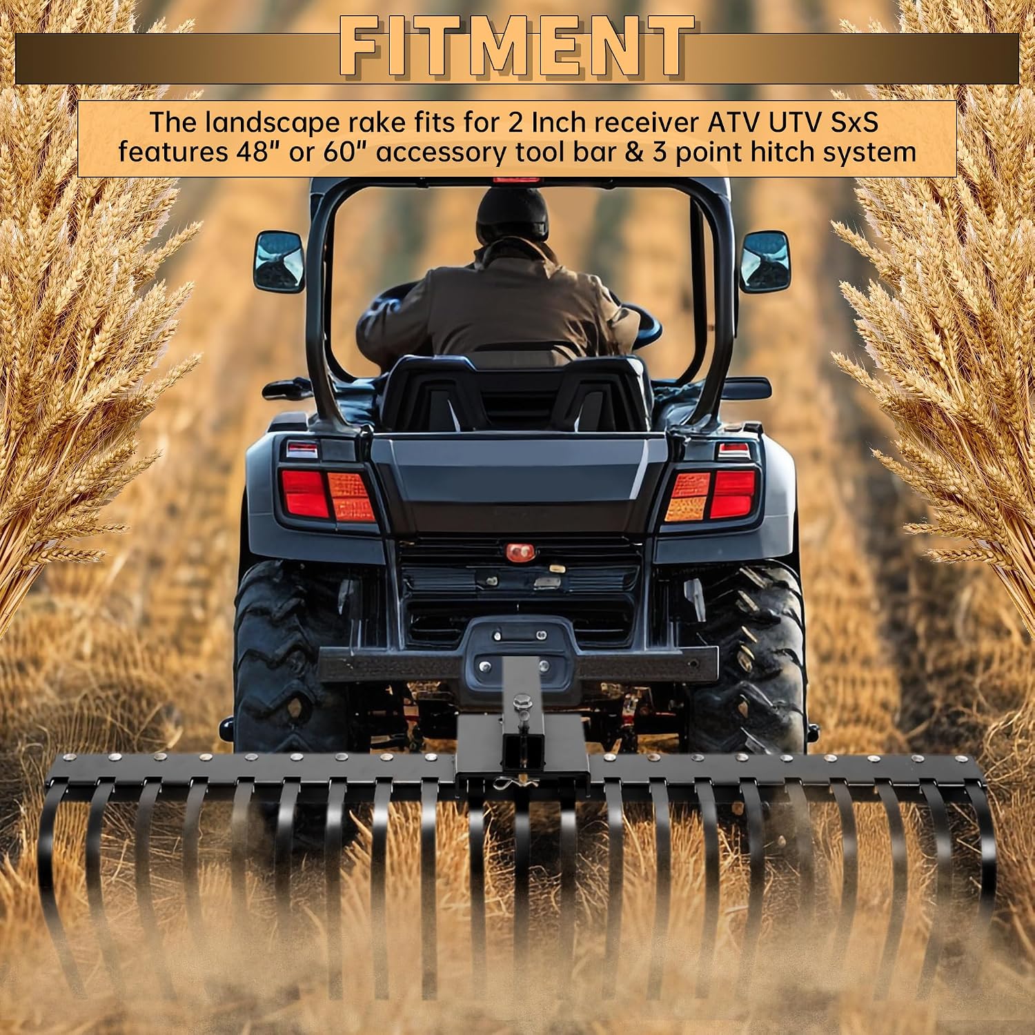 Landscape Rake Pine Straw Tow  - Heavy Equipment Landscaping ulasan dan harga