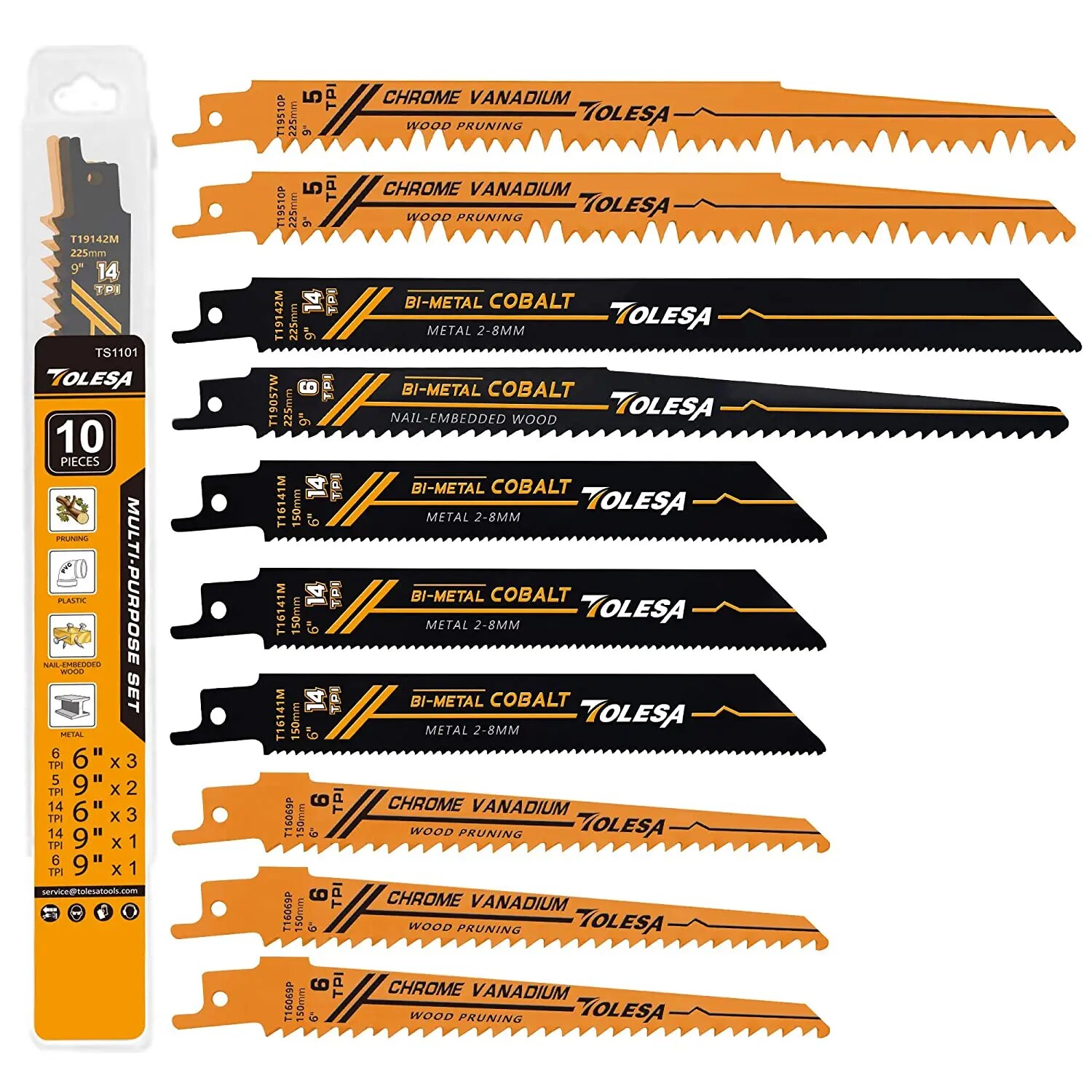 TOLESA 10PCS Reciprocating Bi- - Brick Cutting Saw ulasan dan harga