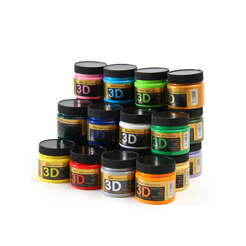 3D Dimensional Acrylic Paint S - Heavy Equipment Painting ulasan dan harga